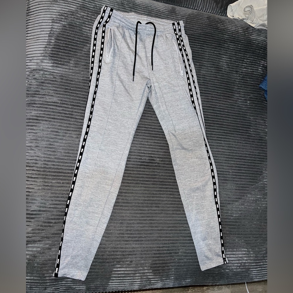 PINK -Grey and black sweatpant joggers Size Small
